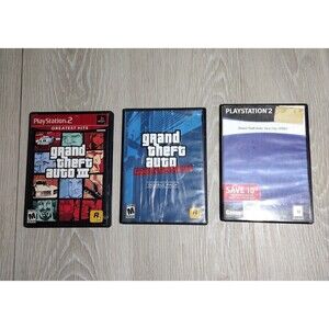 Grand Theft Auto - 3 Game Bundle - PS2